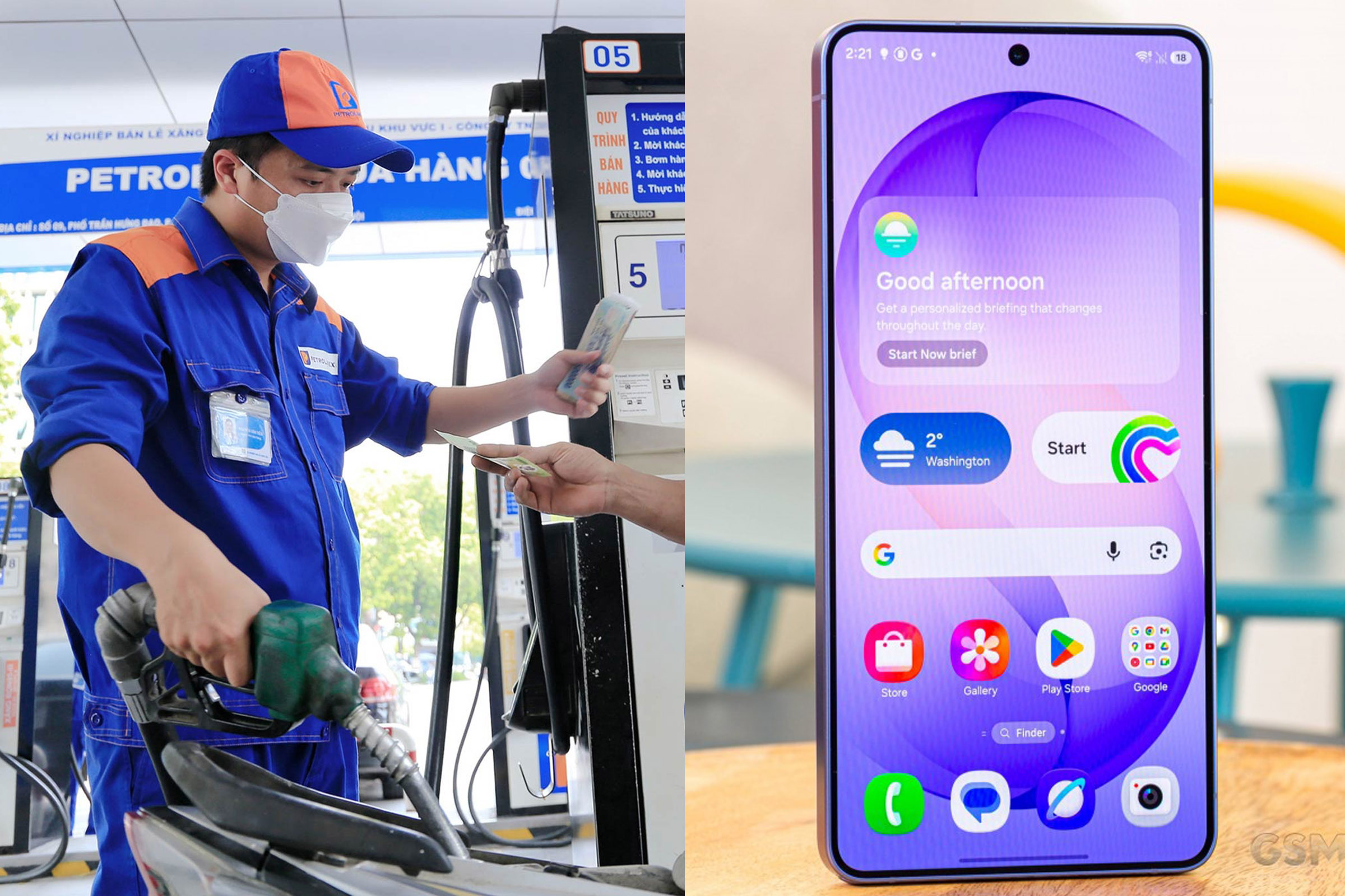 Gi&aacute; xăng dầu Petrolimex trưa h&ocirc;m nay 21/4: Gi&aacute; xăng RON95, E5 RON92 rẻ h&agrave;ng đầu khu vực, gi&aacute; điện thoại Samsung ra sao?