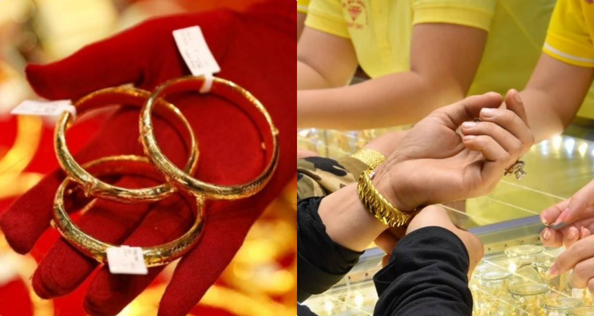 Gi&aacute; v&agrave;ng h&ocirc;m nay 21/4: Bảng gi&aacute; v&agrave;ng miếng SJC v&agrave;ng nhẫn 9999 \'rơi\' nhanh trong v&agrave;i giờ, thị trường k&eacute;m hấp dẫn