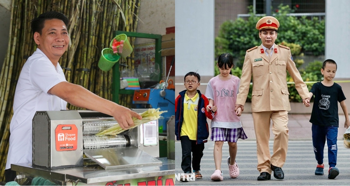 Trung t&aacute; CSGT b&aacute;n nước m&iacute;a để c&oacute; th&ecirc;m thu nhập ai ngờ lại nổi tiếng, th&uacute; nhận &lsquo;ở nh&agrave; vẫn bị vợ mắng&rsquo;