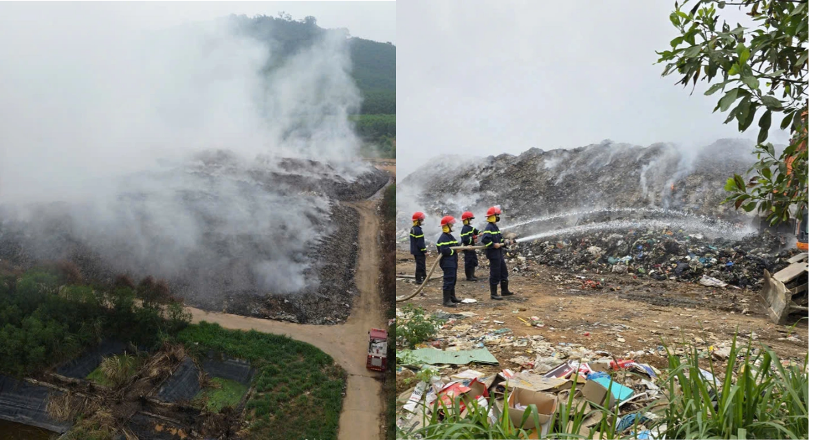B&atilde;i r&aacute;c ch&aacute;y &acirc;m ỉ suốt tuần, người d&acirc;n Nghệ An &lsquo;kh&oacute; thở&rsquo; v&igrave; kh&oacute;i v&agrave; m&ugrave;i h&ocirc;i nồng nặc