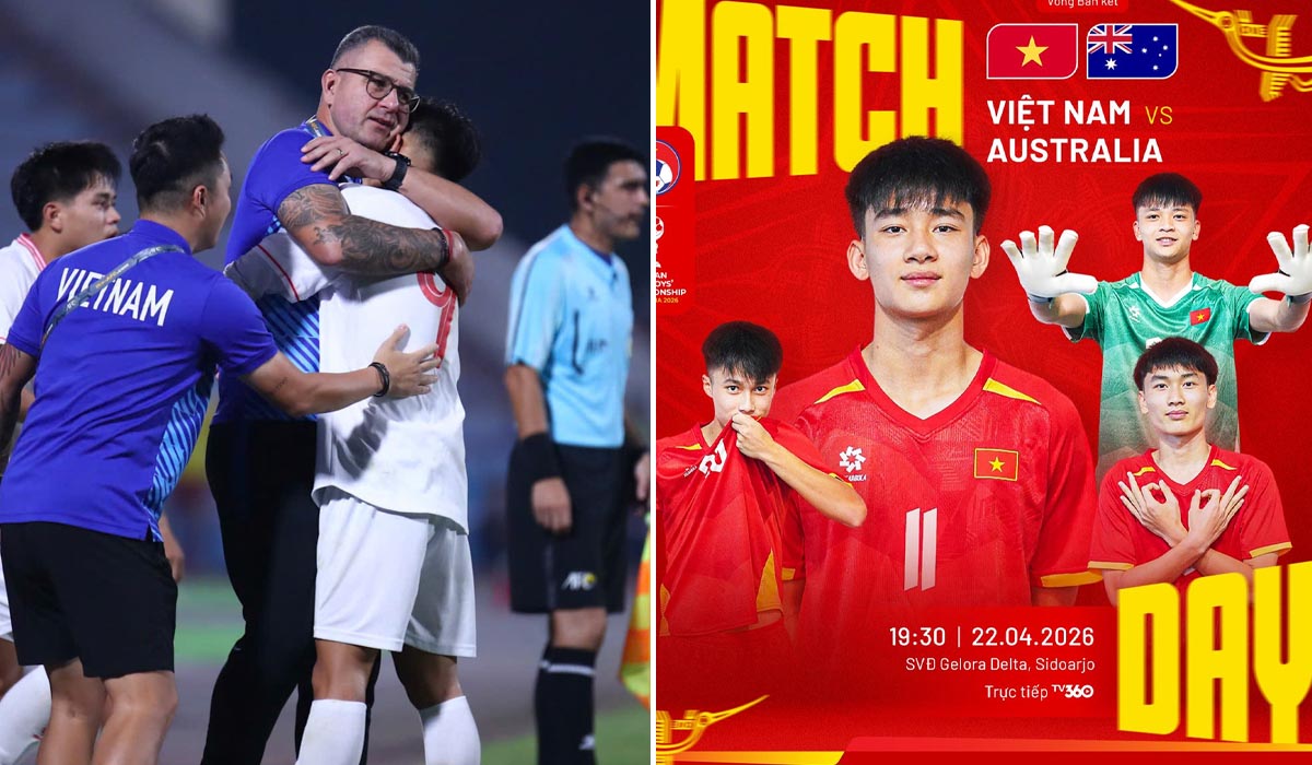 Trực tiếp U17 Đ&ocirc;ng Nam &Aacute; h&ocirc;m nay 22/4 - U17 Việt Nam vs U17 Australia: HLV Roland đi v&agrave;o lịch sử ĐN&Aacute;?