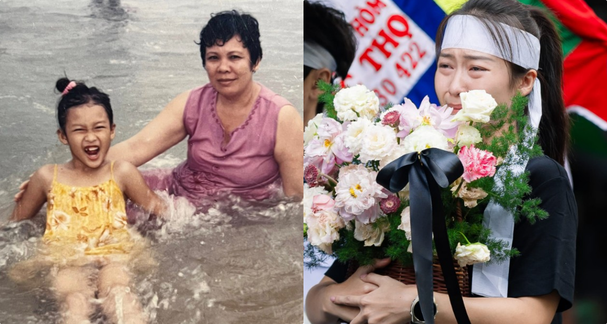 Diễn vi&ecirc;n Khả Ng&acirc;n suy sụp ho&agrave;n to&agrave;n trong tang lễ b&agrave; ngoại: H&igrave;nh ảnh gục đầu bật kh&oacute;c đầy x&uacute;c động