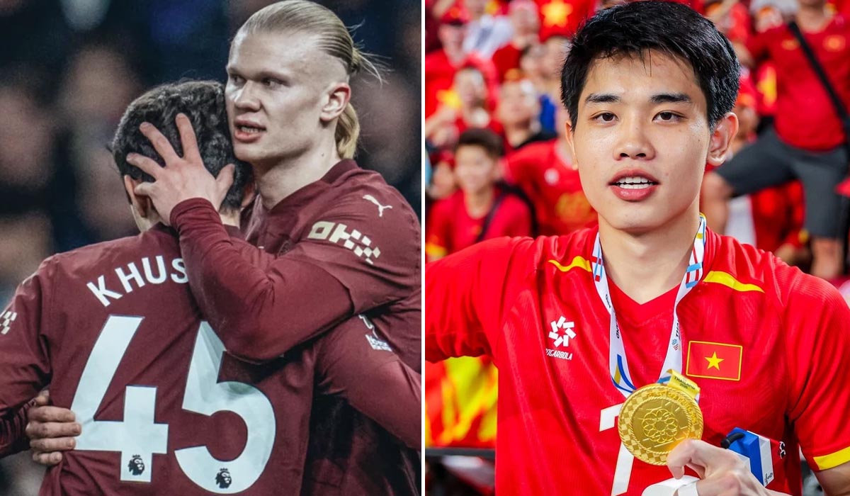 Đ&igrave;nh Bắc nhận vinh dự lớn, ng&ocirc;i sao của ĐT Việt Nam bất ngờ \'chung m&acirc;m\' với trụ cột Man City