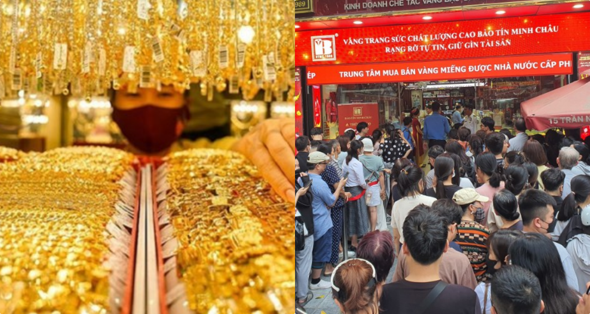 Gi&aacute; v&agrave;ng h&ocirc;m nay 23/4: Bảng gi&aacute; v&agrave;ng miếng SJC v&agrave;ng nhẫn 9999 đồng loạt \'thụt l&ugrave;i\', thị trường giảm s&acirc;u hiếm c&oacute;