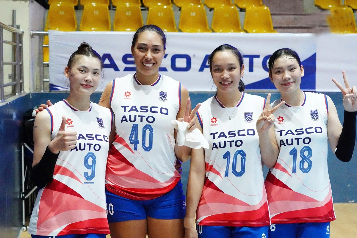 Kết quả b&oacute;ng chuyền H&agrave; Nội Tasco Auto vs Binh chủng Th&ocirc;ng tin - BĐ 19: Set 3 kết th&uacute;c kh&oacute; tin