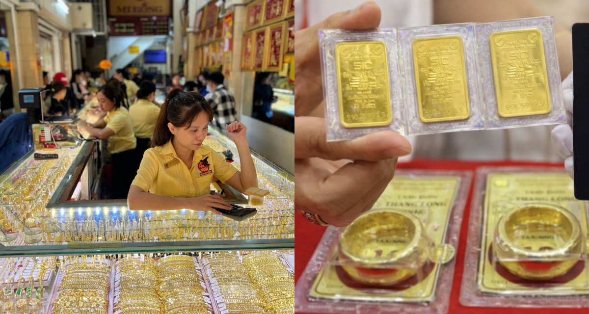Gi&aacute; v&agrave;ng h&ocirc;m nay (chốt phi&ecirc;n 24/4): V&agrave;ng SJC, nhẫn 9999 mất đến 1,2 triệu, chưa c&oacute; dấu hiệu dừng lại 