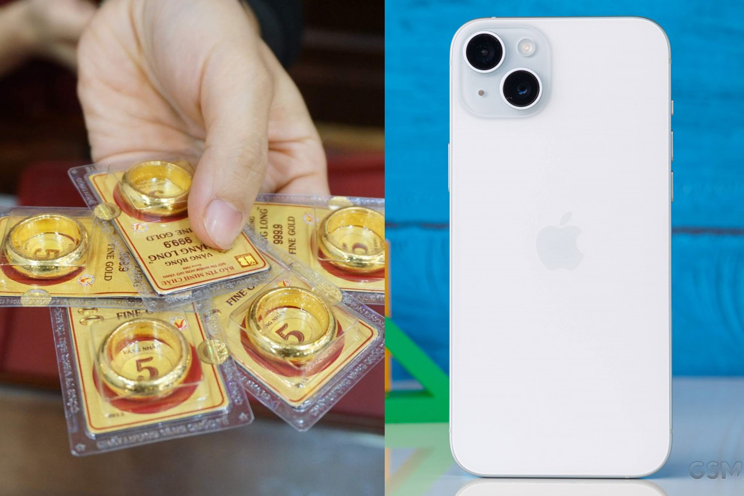 Gi&aacute; v&agrave;ng nhẫn h&ocirc;m nay 24/4: V&agrave;ng BTMH, BTMC, DOJI, Ph&uacute; Qu&yacute; tiếp đ&agrave; giảm tới 800.000 đồng, gi&aacute; iPhone 15 c&oacute; giảm kh&ocirc;ng?