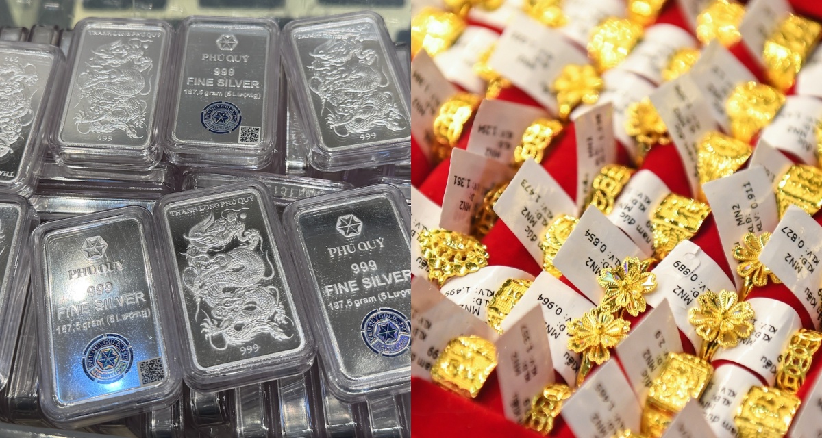 Gi&aacute; v&agrave;ng, bạc h&ocirc;m nay 24/4: V&agrave;ng SJC, nhẫn 9999, gi&aacute; bạc suy yếu, nh&agrave; đầu tư đối mặt rủi ro lớn