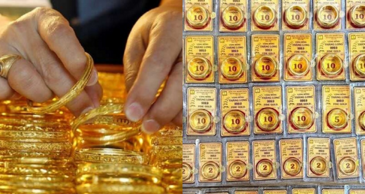 Gi&aacute; v&agrave;ng h&ocirc;m nay (chiều 24/4): V&agrave;ng SJC, nhẫn 9999, DOJI, PNJ giảm 500.000 đồng, thế giới biến động bất thường 