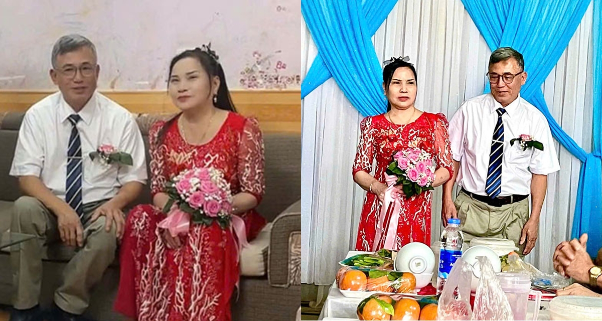 Đ&aacute;m cưới đặc biệt của ch&uacute; rể 71 tuổi, c&ocirc; d&acirc;u 66 tuổi ở L&agrave;o Cai, 11 người con tưng bừng mở cỗ ăn mừng