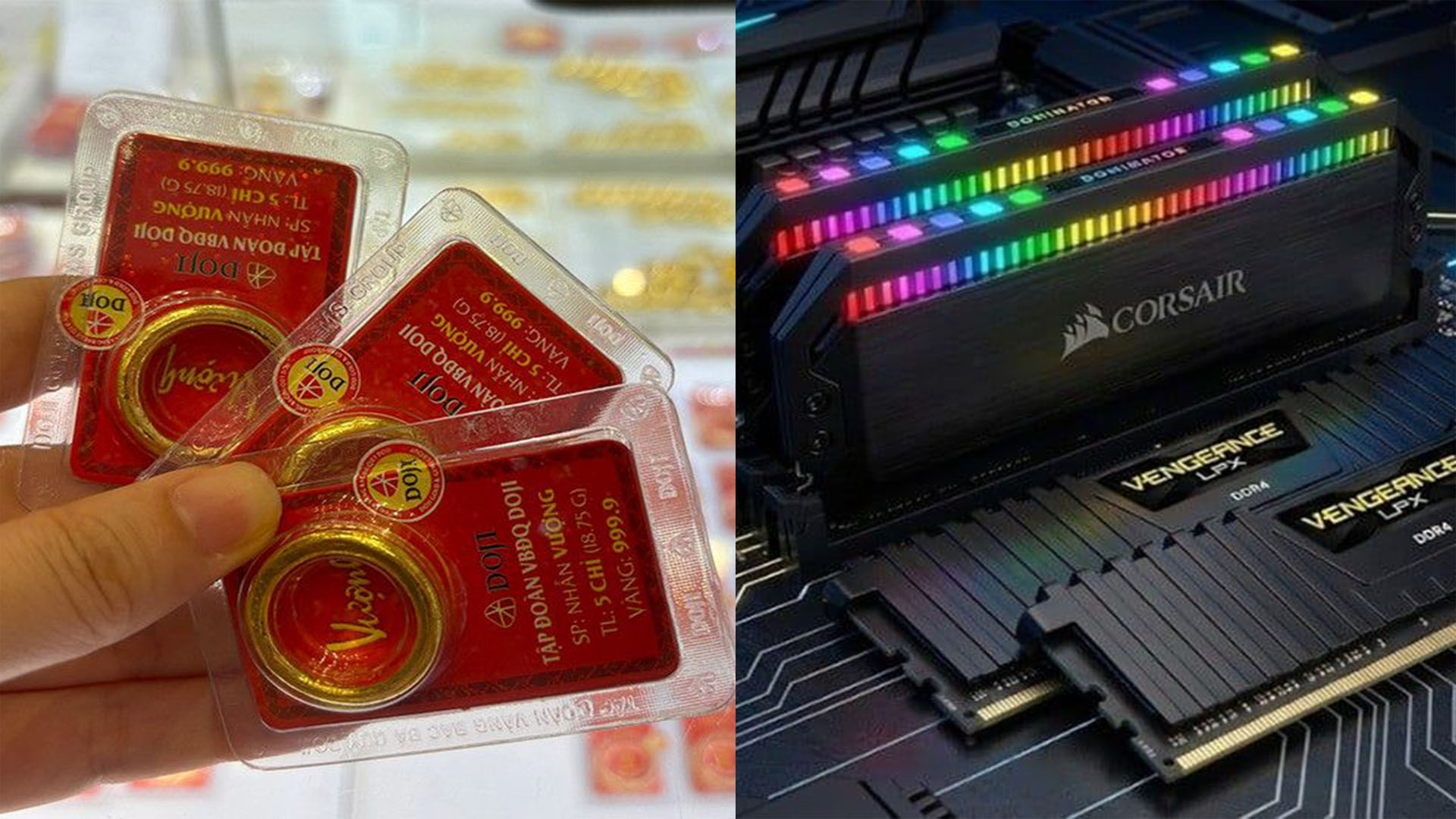 Gi&aacute; v&agrave;ng SJC, v&agrave;ng nhẫn 9999 h&ocirc;m nay 27/4 bất ngờ \'hồi phục\', gi&aacute; RAM Corsair c&oacute; đang được ưu đ&atilde;i?