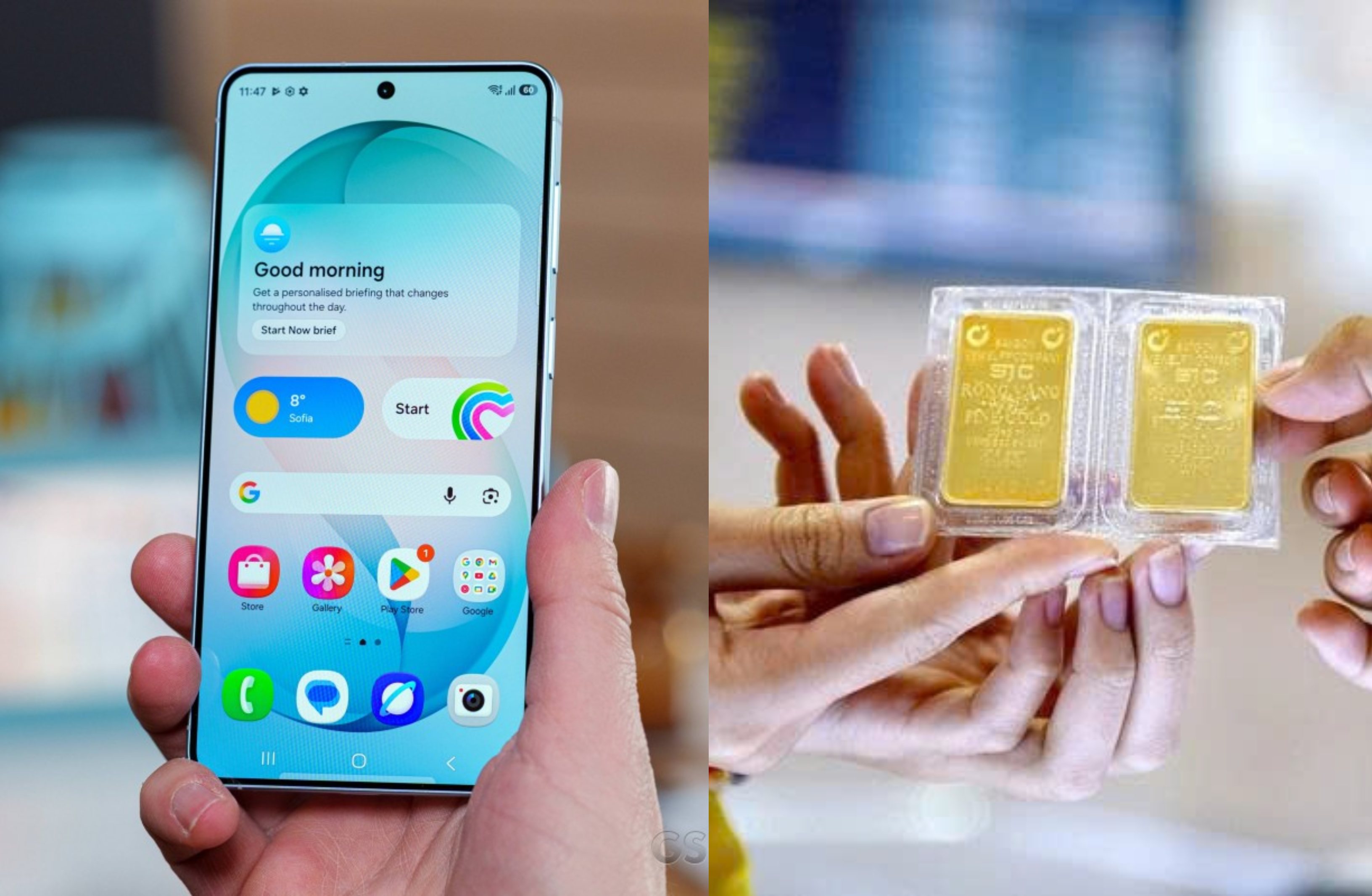 Gi&aacute; v&agrave;ng h&ocirc;m nay 28/4: V&agrave;ng miếng mua b&aacute;n ch&ecirc;nh 2.5 triệu đồng, v&agrave;ng thế giới vẫn thấp, điện thoại Samsung rẻ