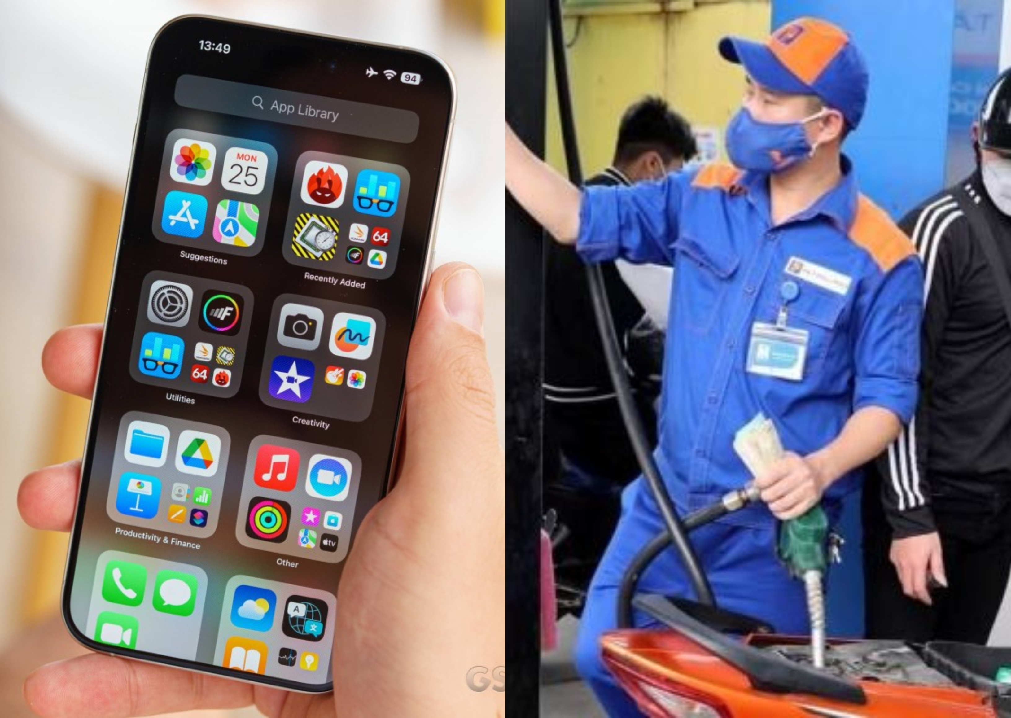 Bảng gi&aacute; xăng dầu h&ocirc;m nay chiều 28/4: Xăng RON 92 giảm hơn 8000 đống/l&iacute;t so với đỉnh, iPhone 15 sập s&agrave;n