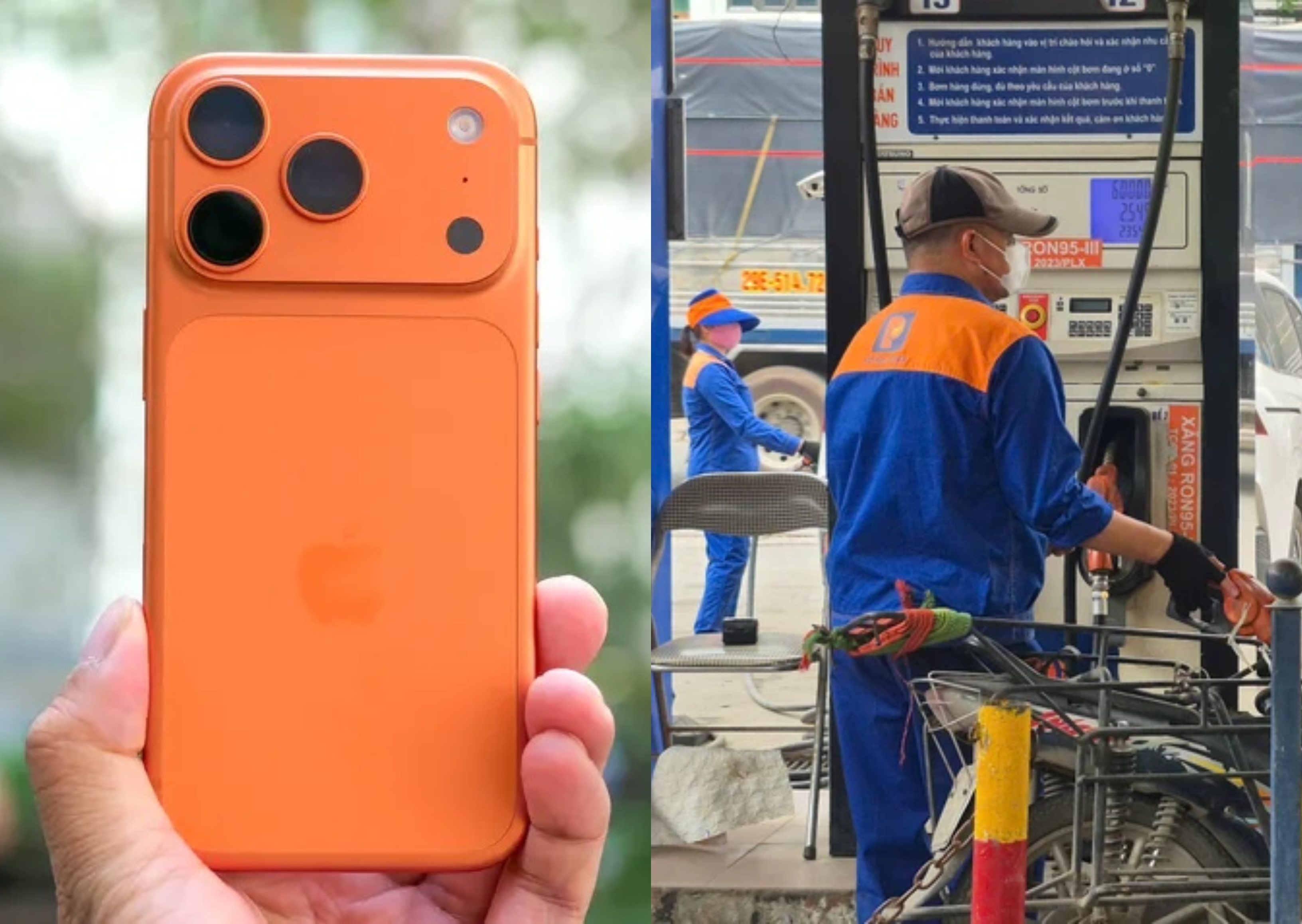 Bảng gi&aacute; xăng dầu s&aacute;ng nay 29/4, xăng RON95, RON92, dầu Diesel đồng loạt kịch s&agrave;n, iPhone 17 ra sao?