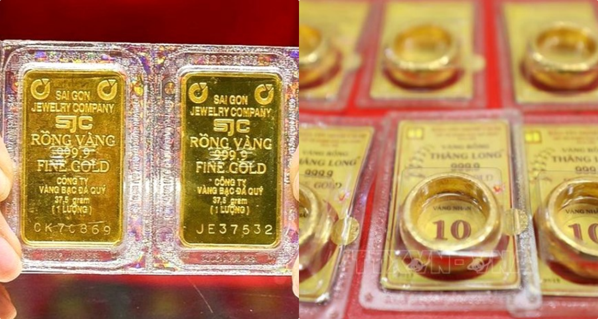 Gi&aacute; v&agrave;ng h&ocirc;m nay 30/4: Bảng gi&aacute; v&agrave;ng SJC v&agrave; nhẫn 9999 diễn biến đầy kh&oacute; hiểu, thế giới vượt mốc 4.600 USD