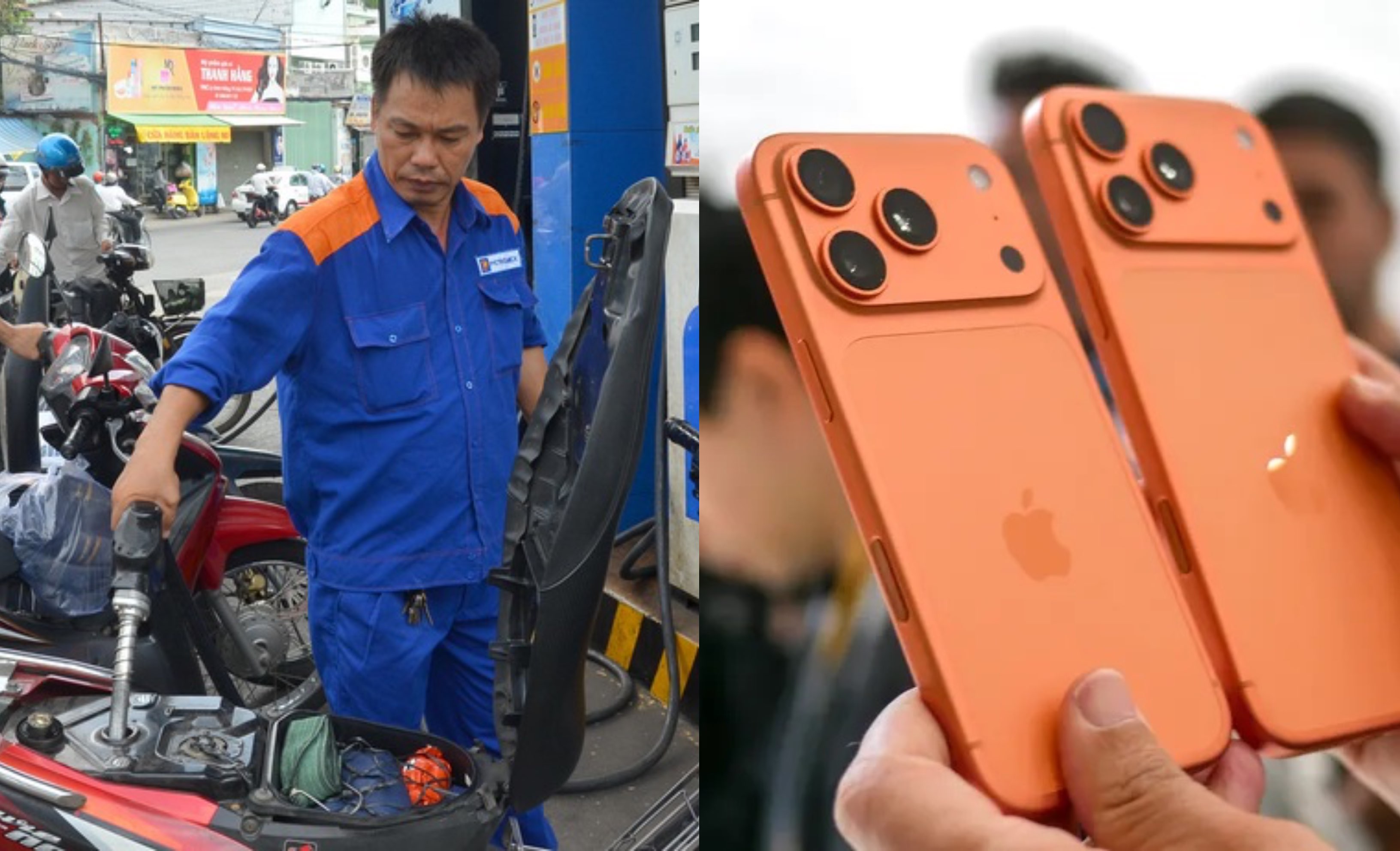 Bảng gi&aacute; xăng dầu h&ocirc;m nay 1/5: Xăng RON 95 giảm hơn 10.000 đồng trong th&aacute;ng, iPhone ch&iacute;nh h&atilde;ng rẻ b&egrave;o