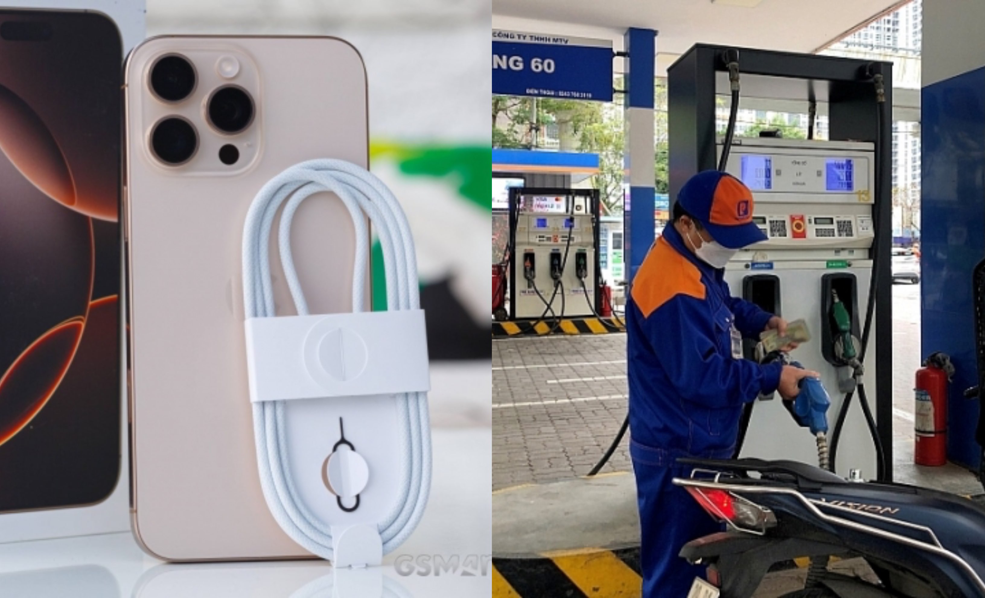 Bảng gi&aacute; xăng dầu h&ocirc;m nay chiều 1/5: Xăng dầu vẫn đồng loạt lao dốc so với đỉnh, xăng RON 95 rẻ, ịPhone 16 c&oacute; đắt?