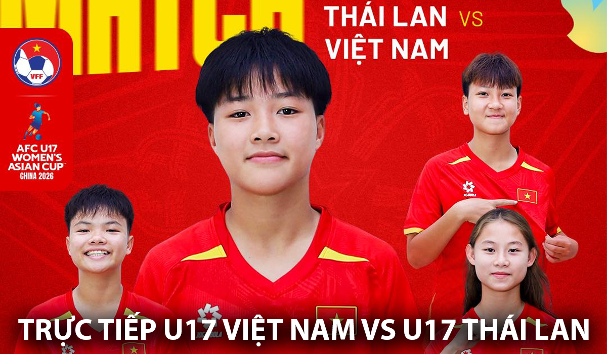 Trực tiếp VCK U17 ch&acirc;u &Aacute; 2026 h&ocirc;m nay 1/5 - Link xem trực tiếp U17 Việt Nam vs U17 Th&aacute;i Lan mới nhất