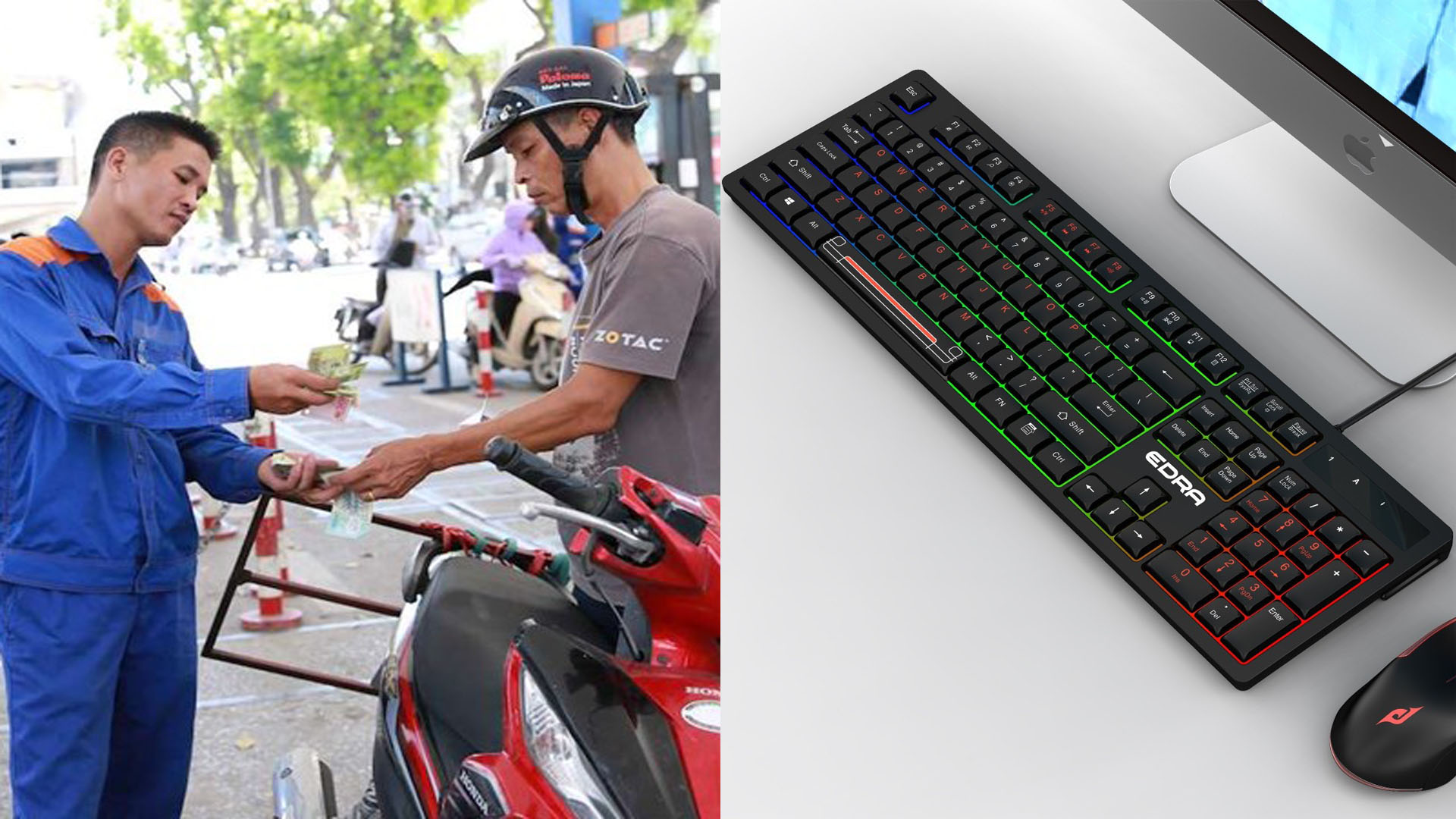 Gi&aacute; xăng RON95 ng&agrave;y 4/5 chỉ hơn 23.000đ/l&iacute;t, c&aacute;c mẫu b&agrave;n ph&iacute;m gaming E-Dra cực rẻ chỉ bằng v&agrave;i lần đổ đầy b&igrave;nh