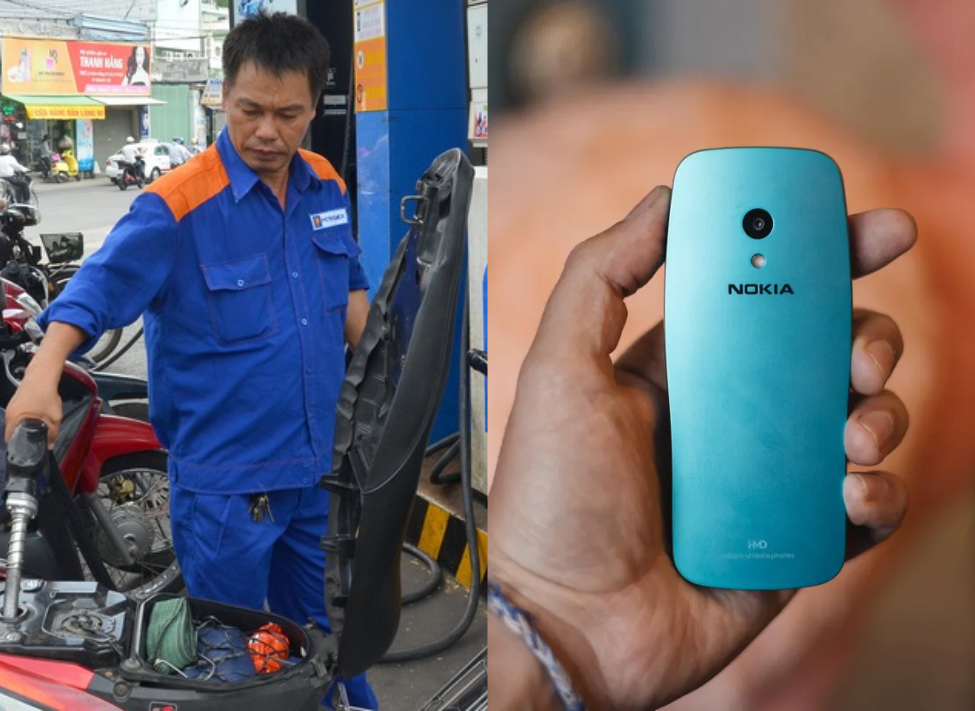 Bảng gi&aacute; xăng dầu h&ocirc;m nay 4/5, xăng RON95 c&aacute;ch mốc trước xung đột 2000 đồng/l&iacute;t, điện thoại Nokia rẻ