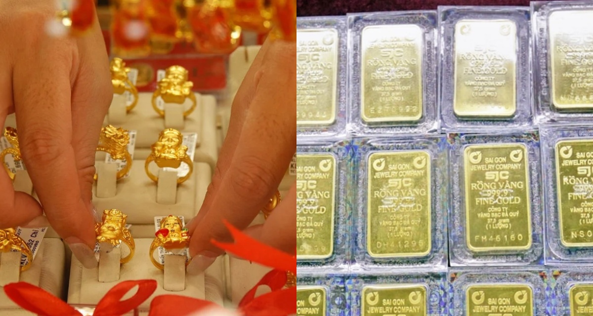 Gi&aacute; v&agrave;ng h&ocirc;m nay (trưa 4/5): V&agrave;ng SJC, nhẫn 9999, BTMC c&ugrave;ng l&ecirc;n gi&aacute; sau lễ, khoảng c&aacute;ch mua - b&aacute;n nới rộng
