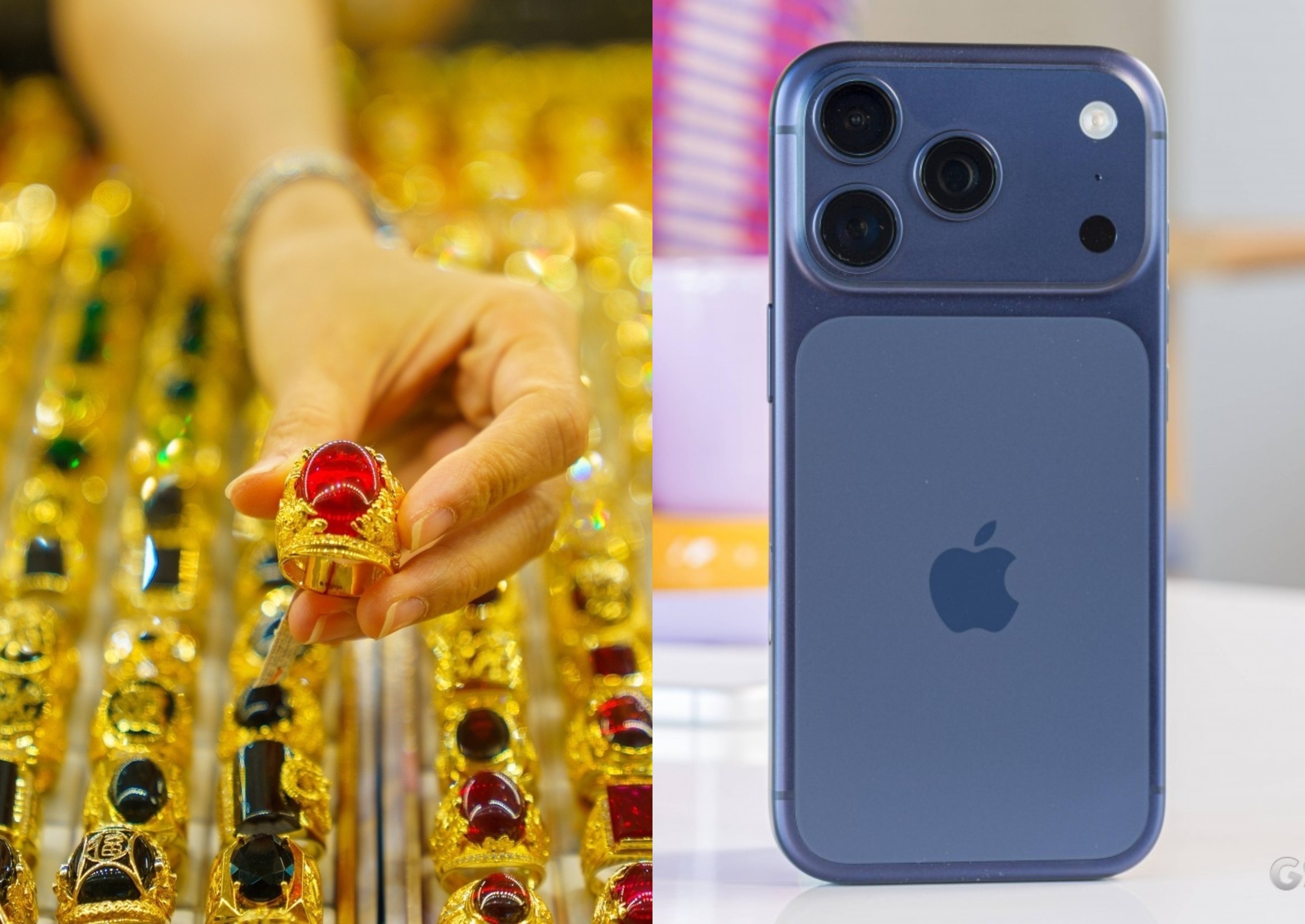 Cập nhật gi&aacute; v&agrave;ng h&ocirc;m nay chiều 5/5: V&agrave;ng nhẫn, v&agrave;ng miếng lao dốc iPhone 17 Pro rẻ ngang 2 chỉ v&agrave;ng