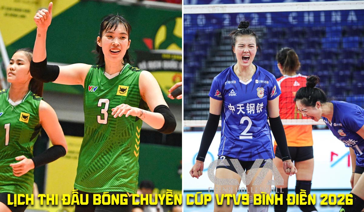 Lịch thi đấu b&oacute;ng chuyền C&uacute;p VTV9 B&igrave;nh Điền 2026 mới nhất: Thay đổi quan trọng ở trận khai mạc