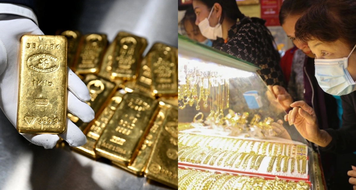Gi&aacute; v&agrave;ng h&ocirc;m nay 5/5 lao dốc trong đ&ecirc;m: V&agrave;ng SJC bỏ xa thế giới, người mua đối mặt b&agrave;i to&aacute;n l&atilde;i, lỗ