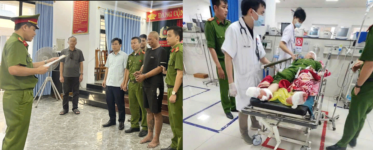 Lời khai g&atilde; đ&agrave;n &ocirc;ng d&ugrave;ng hung kh&iacute; tấn c&ocirc;ng khiến đại &uacute;y c&ocirc;ng an đứt l&igrave;a một phần b&agrave;n ch&acirc;n phải vừa bị bắt khẩn cấp