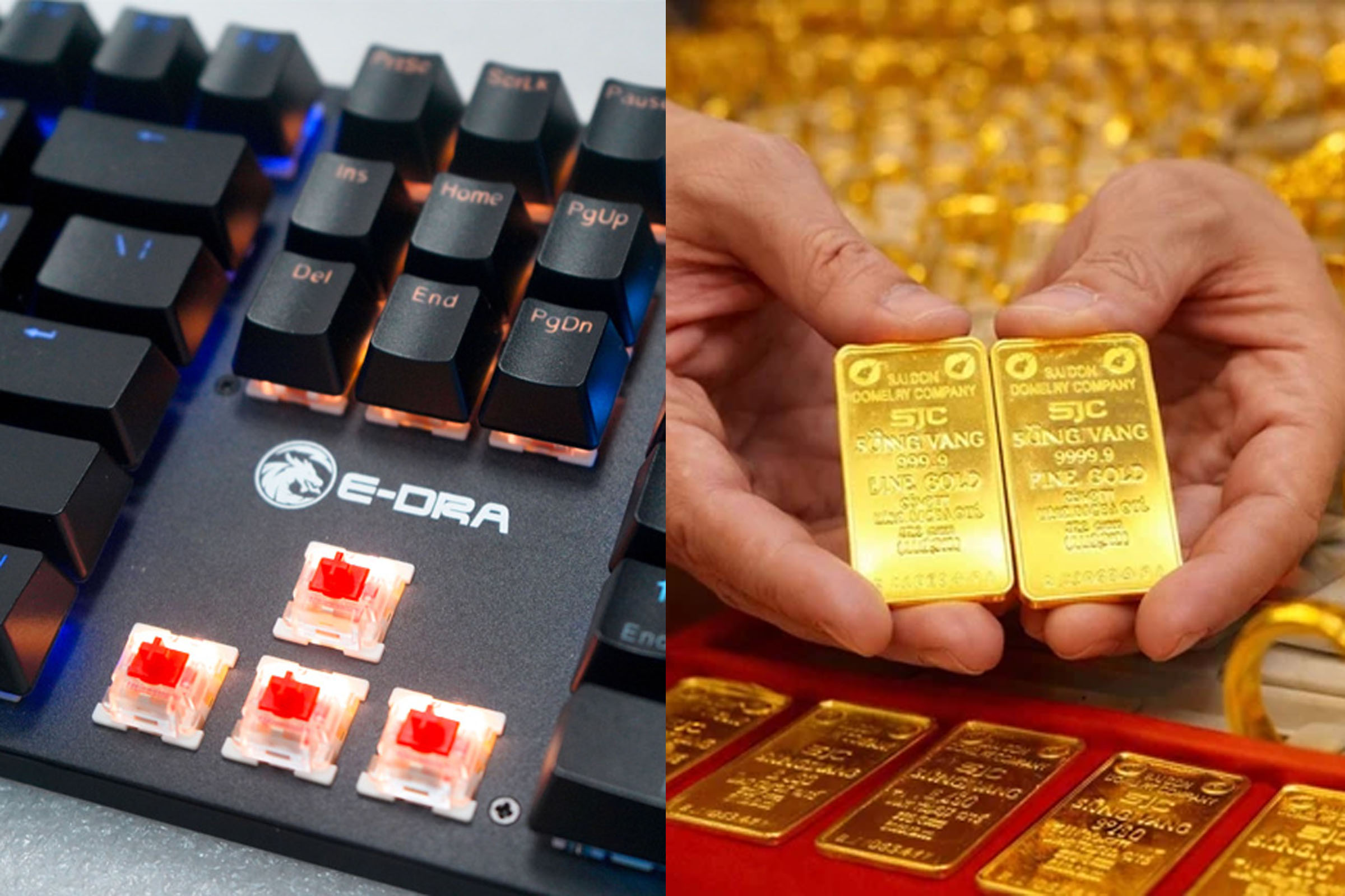 Gi&aacute; v&agrave;ng SJC, v&agrave;ng nhẫn 9999 h&ocirc;m nay 6/5 hồi phục mạnh mẽ, gi&aacute; b&agrave;n ph&iacute;m gaming E-Dra ch&iacute;nh h&atilde;ng cũng cực rẻ