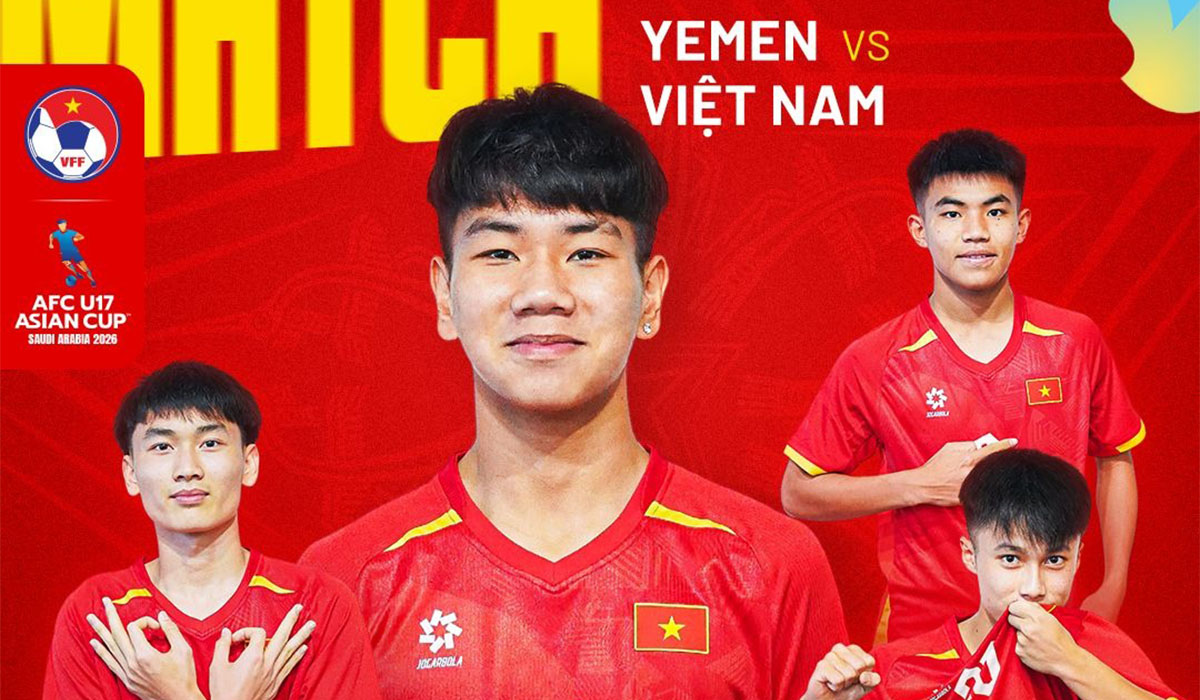 Link xem trực tiếp b&oacute;ng đ&aacute; U17 Việt Nam vs U17 Yemen h&ocirc;m nay: ĐT Việt Nam khởi đầu thuận lợi?
