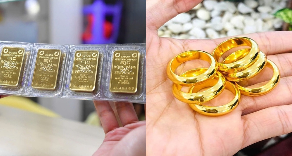 Gi&aacute; v&agrave;ng h&ocirc;m nay (trưa 6/5): V&agrave;ng SJC, nhẫn 9999 &lsquo;lội ngược d&ograve;ng&rsquo; tăng mạnh, v&agrave;ng thế giới bật lại theo gi&aacute; dầu th&ocirc; 