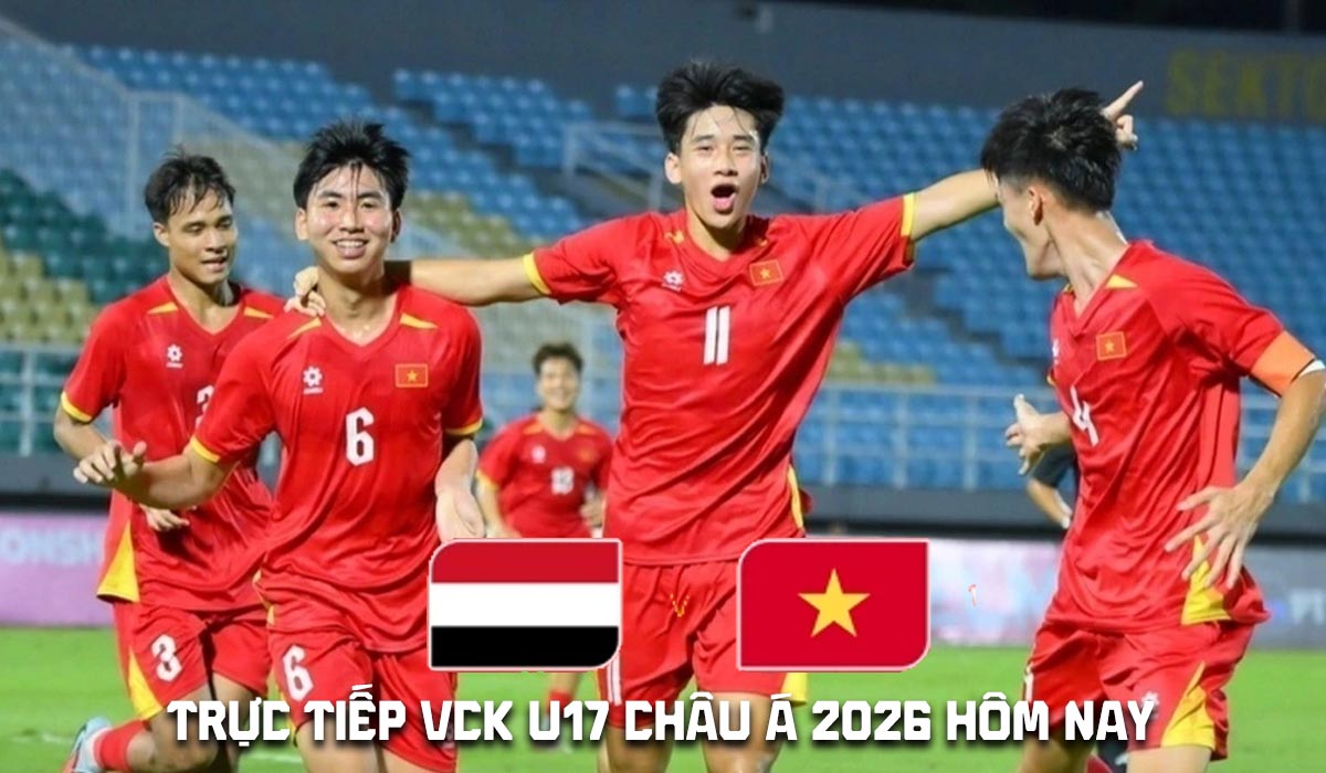 Xem trực tiếp b&oacute;ng đ&aacute; U17 Việt Nam đấu U17 Yemen ở đ&acirc;u, k&ecirc;nh n&agrave;o? Link trực tiếp VCK U17 ch&acirc;u &Aacute; 2026