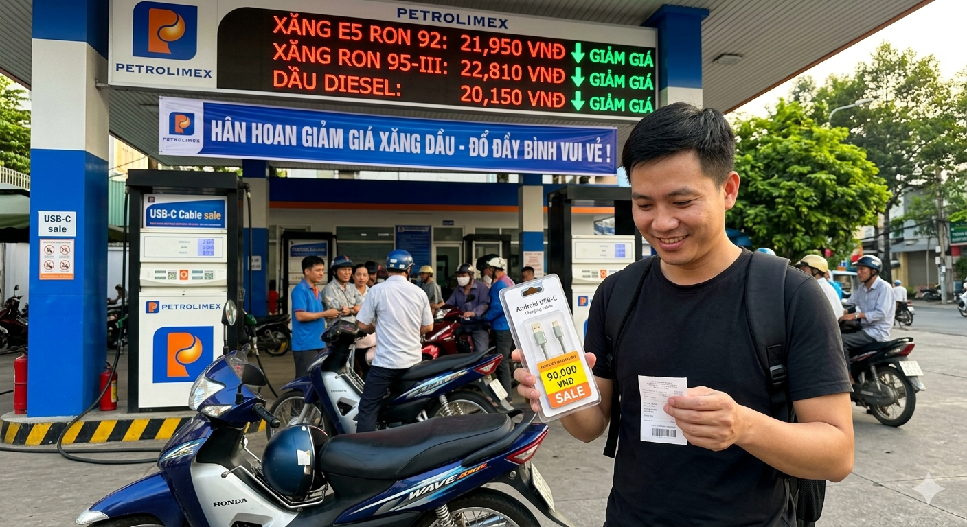 Gi&aacute; xăng dầu h&ocirc;m nay (7/5) c&oacute; thể giảm \'đẹp\', tiết kiệm cho bạn th&ecirc;m c&aacute;p sạc Android, th&ecirc;m qu&atilde;ng đường 30 đến 40 km