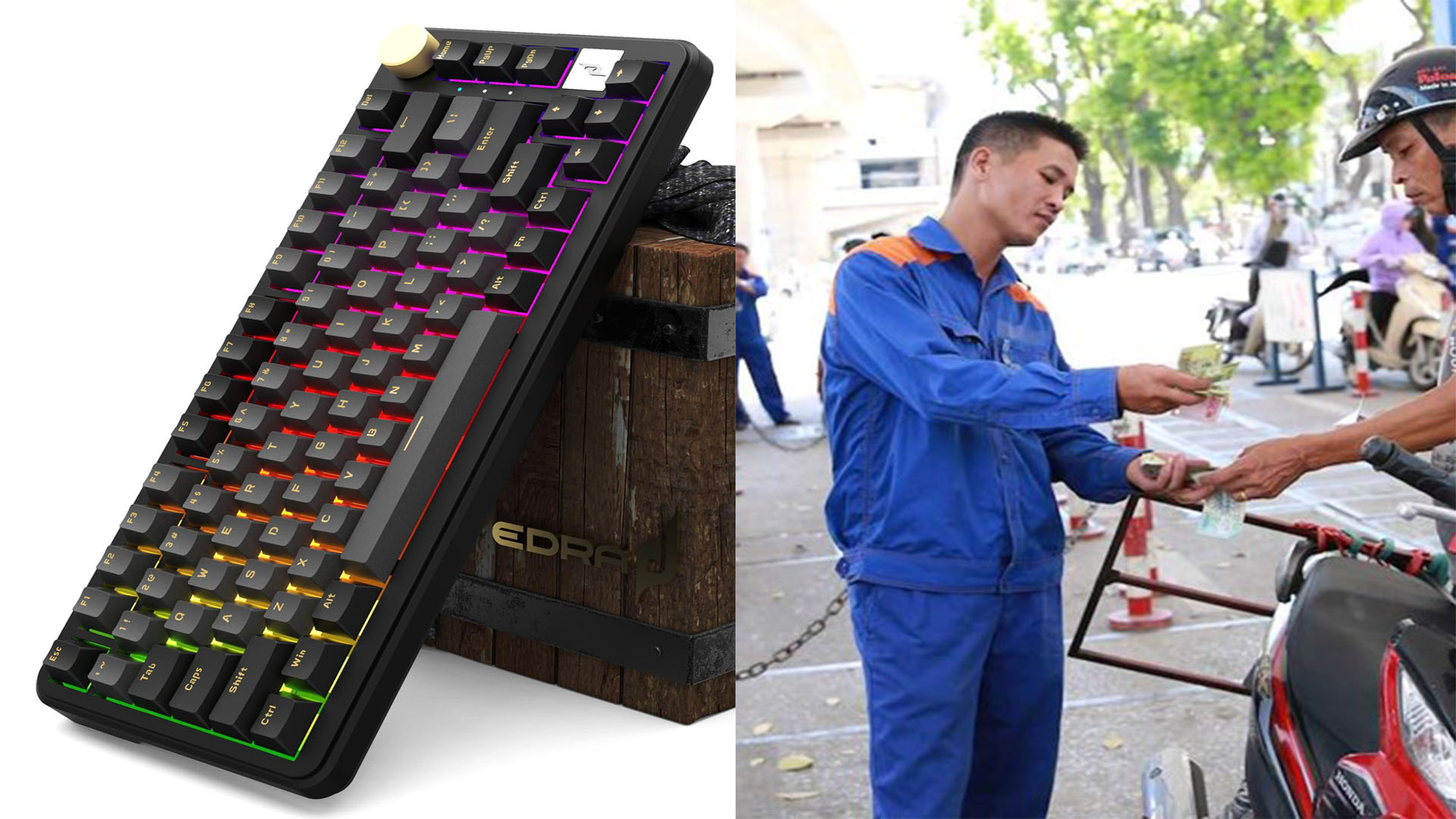 Bảng gi&aacute; xăng dầu 8/5: Xăng RON95 vượt mốc 24.000, duy nhất dầu diesel giảm, gi&aacute; b&agrave;n ph&iacute;m gaming E-Dra c&oacute; g&igrave; thay đổi?