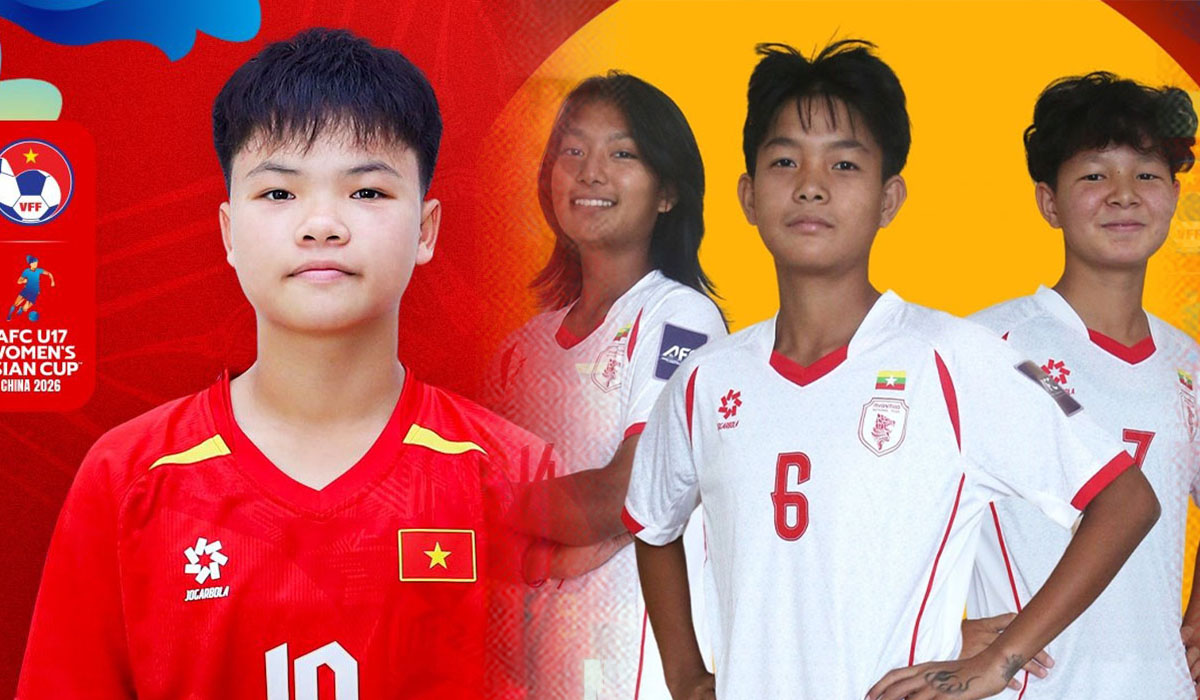 Lịch ph&aacute;t s&oacute;ng trực tiếp b&oacute;ng đ&aacute; U17 nữ Việt Nam vs U17 nữ Myanmar mới nhất - VCK U17 nữ ch&acirc;u &Aacute; 2026