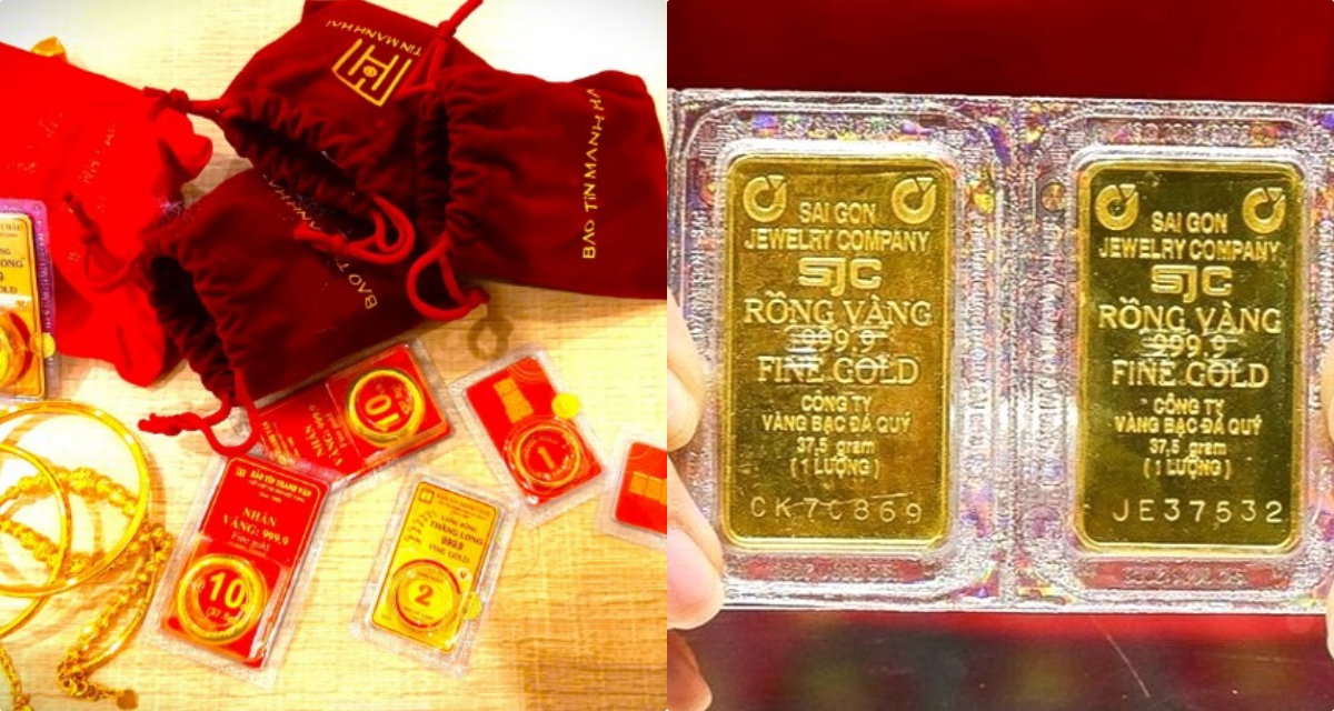 Bảng gi&aacute; v&agrave;ng h&ocirc;m nay 8/5: V&agrave;ng miếng SJC nhẫn 9999 tăng 1,5 triệu sau một đ&ecirc;m, gi&aacute; cả leo l&ecirc;n v&ugrave;ng đỉnh mới