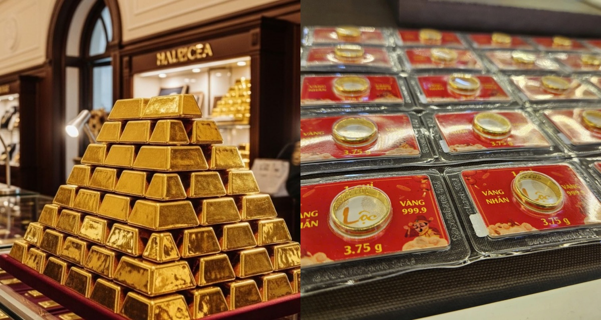 Gi&aacute; v&agrave;ng h&ocirc;m nay (trưa 8/5): V&agrave;ng miếng SJC, nhẫn trơn xuất hiện t&igrave;nh trạng lạ, ch&ecirc;nh lệch kỷ lục với v&agrave;ng thế giới