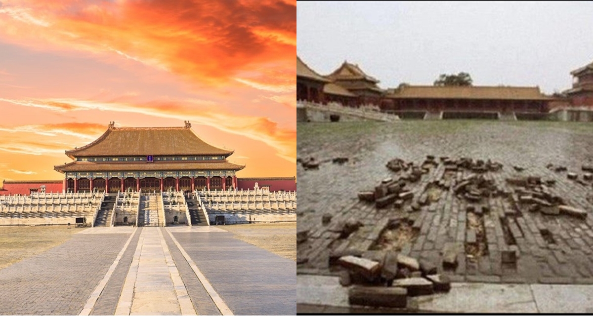 Tử Cấm Th&agrave;nh xuất hiện vết nứt nhỏ sau trận động đất, b&iacute; mật 618 năm dưới l&ograve;ng đất được phơi b&agrave;y