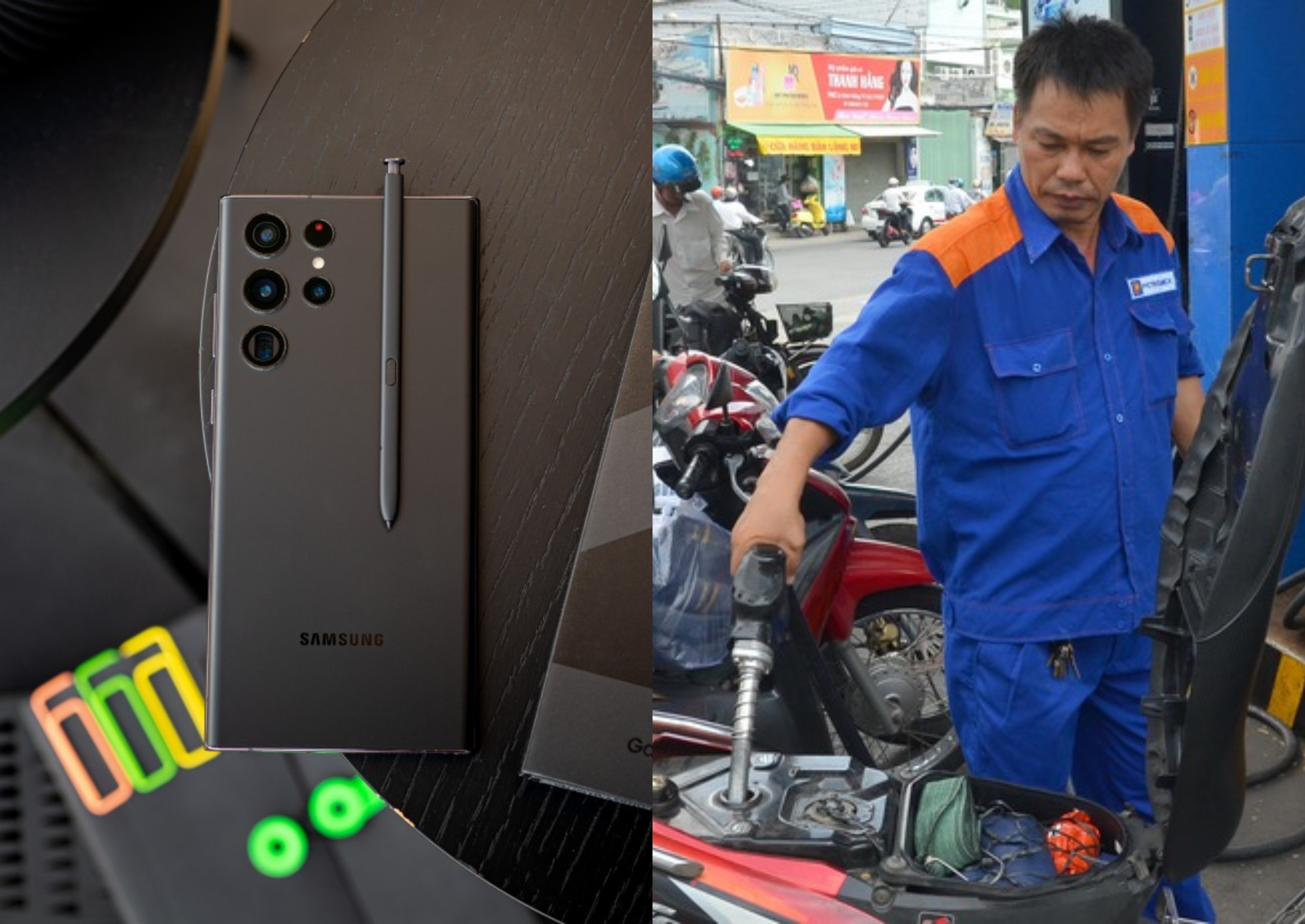 Gi&aacute; xăng dầu h&ocirc;m nay tối 11/5: Xăng RON 95, xăng RON 92, dầu Diesel vẫn rẻ, Galaxy S22 Ultra rẻ b&egrave;o