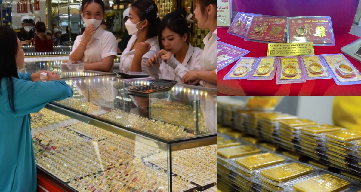 Gi&aacute; v&agrave;ng h&ocirc;m nay 12/5 xuất hiện nhịp tăng mới, v&agrave;ng SJC vọt th&ecirc;m 1,8 triệu, ch&ecirc;nh lệch thế giới nới rộng th&ecirc;m