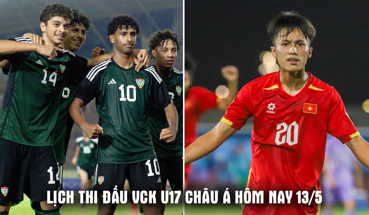 Lịch thi đấu VCK U17 ch&acirc;u &Aacute; 2026 mới nhất h&ocirc;m nay 13/5 - Lịch trực tiếp U17 Việt Nam vs U17 UAE