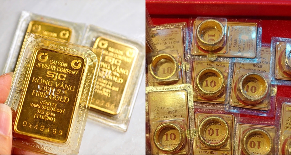 Gi&aacute; v&agrave;ng h&ocirc;m nay 12/5: V&agrave;ng SJC, nhẫn 9999 đồng loạt lao dốc, v&agrave;ng thế giới hưởng lợi từ Trung Đ&ocirc;ng