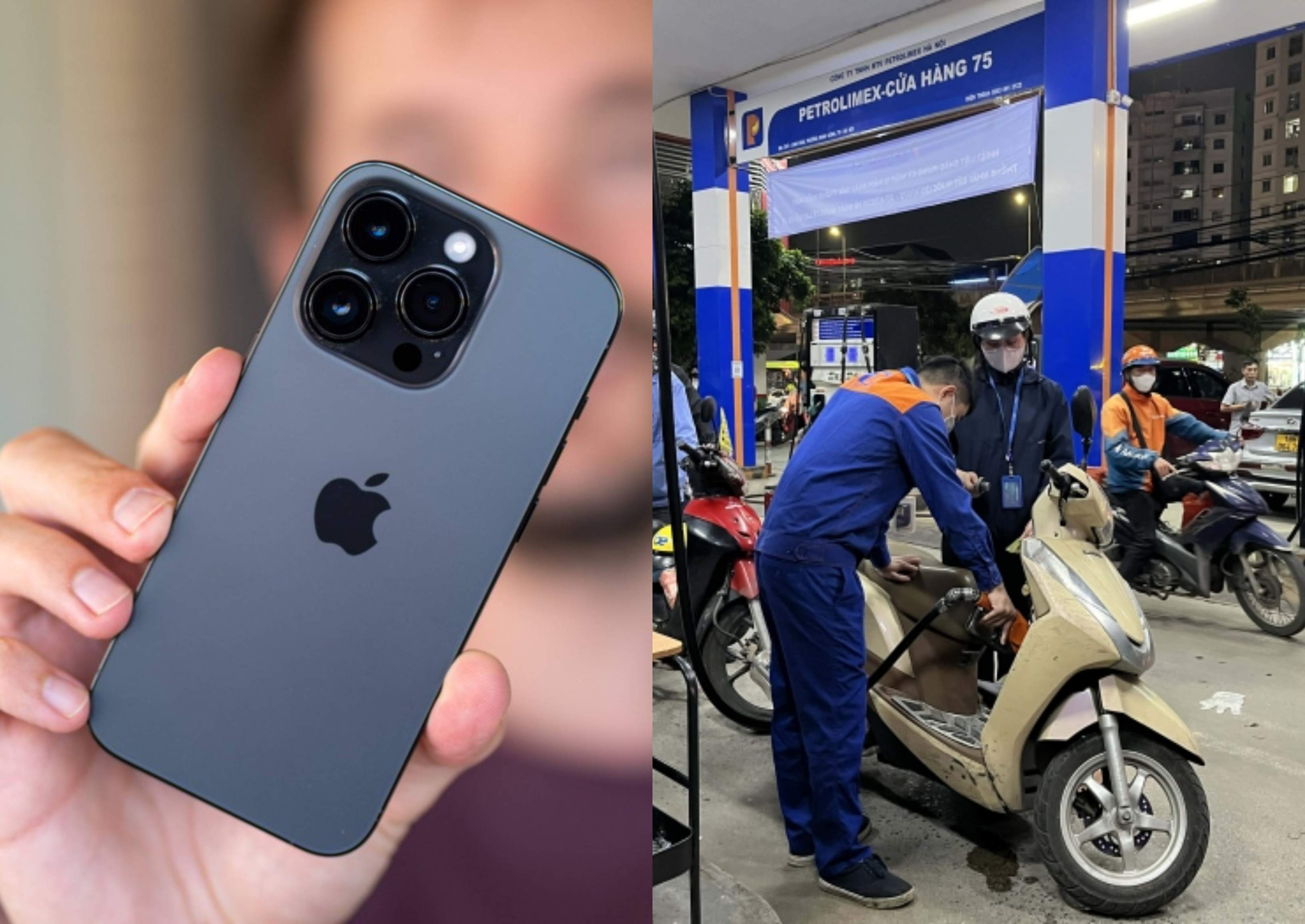 Gi&aacute; xăng dầu trưa nay 13/5: Ch&iacute;nh thức xăng E10 RON 95-V rẻ b&egrave;o từ 24.630 đồng/l&iacute;t, iPhone 14 Pro cực rẻ