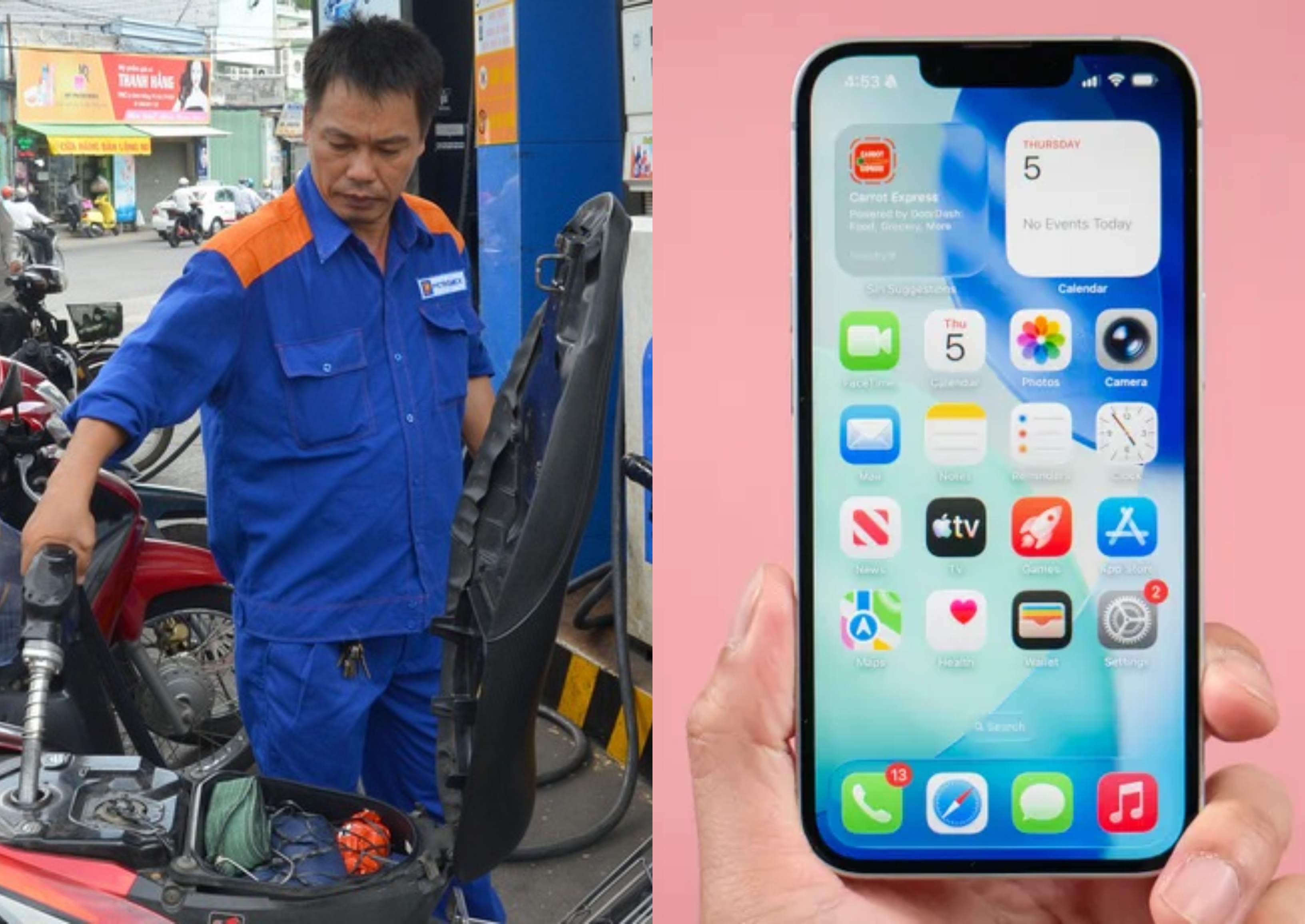 Bảng gi&aacute; xăng dầu chiều h&ocirc;m nay 13/5: Gi&aacute; xăng lao dốc hơn 10.000 đồng/l&iacute;t, iPhone 17e c&oacute; giảm kh&ocirc;ng