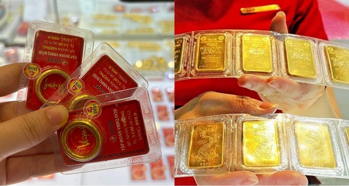 Gi&aacute; v&agrave;ng h&ocirc;m nay 13/5: V&agrave;ng SJC v&agrave; v&agrave;ng nhẫn bật tăng mạnh, v&agrave;ng thế giới vượt mốc quan trọng