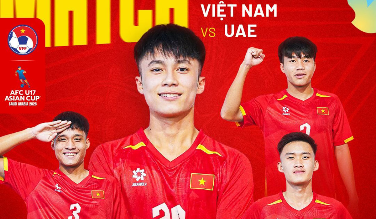 Xem trực tiếp b&oacute;ng đ&aacute; U17 Việt Nam đấu UAE ở đ&acirc;u? K&ecirc;nh ph&aacute;t s&oacute;ng miễn ph&iacute; U17 Việt Nam thi đấu