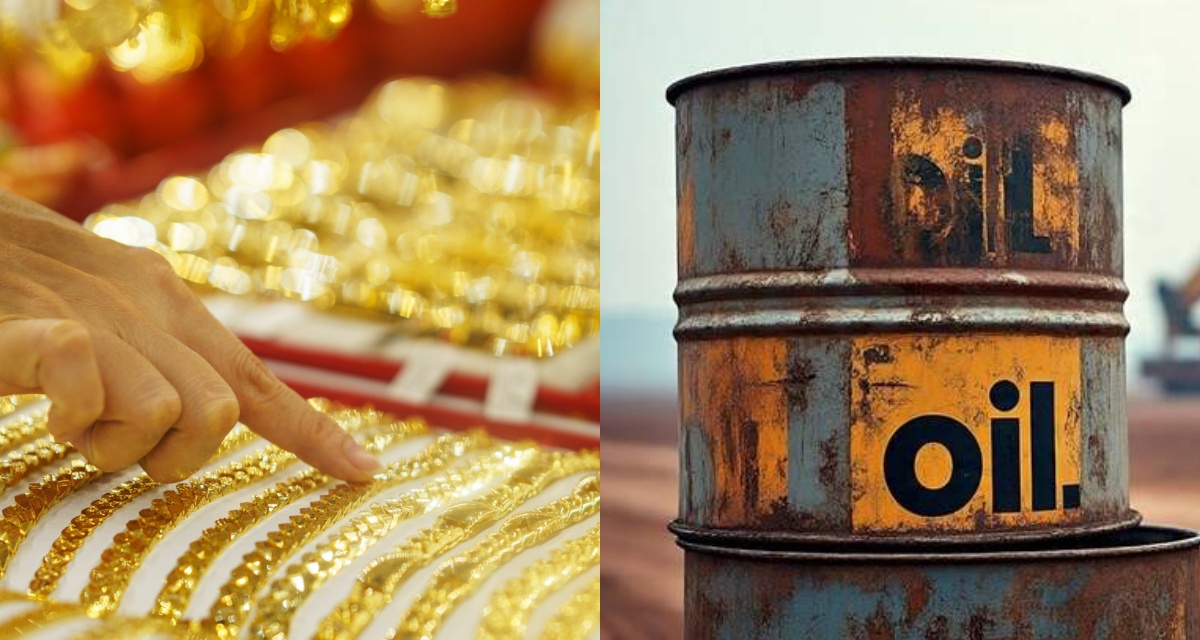 Gi&aacute; v&agrave;ng lao dốc khi dầu Brent vượt mốc mới, thị trường xuất hiện diễn biến khiến nh&agrave; đầu tư đổi hướng