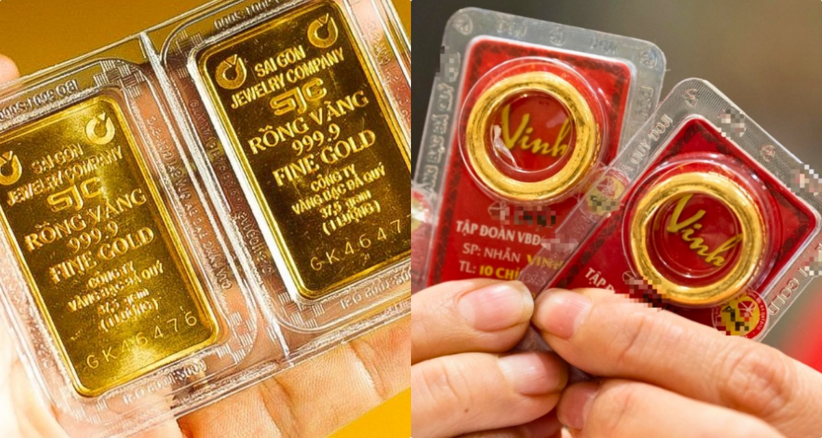Bảng gi&aacute; v&agrave;ng h&ocirc;m nay 15/5: V&agrave;ng miếng SJC nhẫn 9999 \'ch&igrave;m s&acirc;u dưới đ&aacute;y\', gi&aacute; cả biến động hiếm c&oacute;