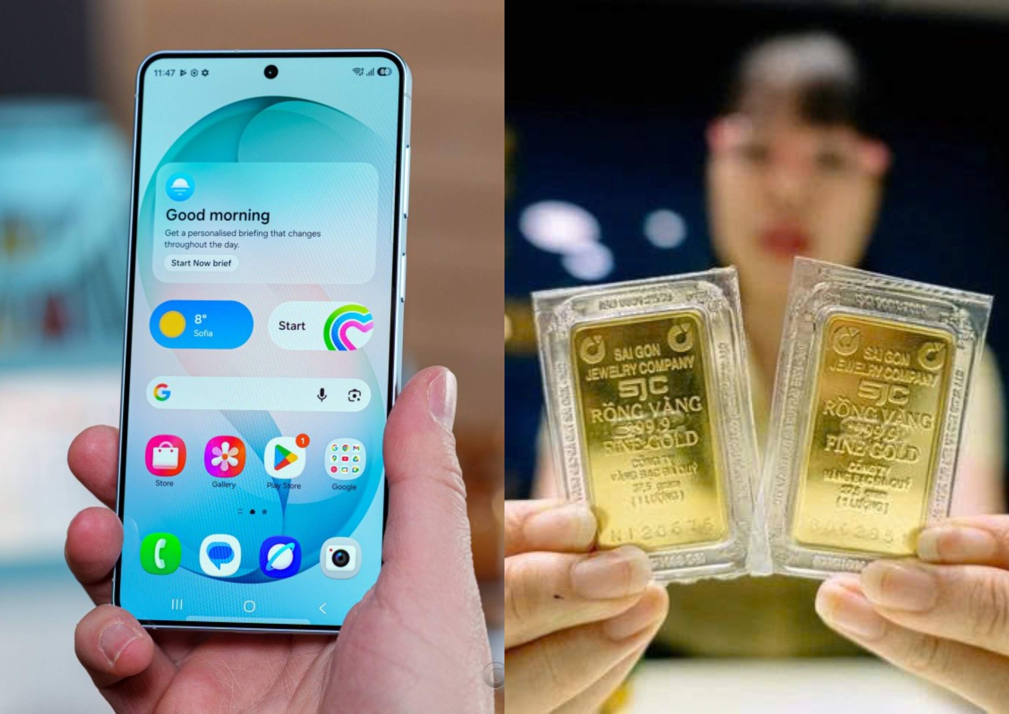 Gi&aacute; v&agrave;ng h&ocirc;m nay 15/5: V&agrave;ng nhẫn, v&agrave;ng SJC đi ngang, gi&aacute; v&agrave;ng thế giới giảm mạnh, flagship Samsung c&oacute; giảm